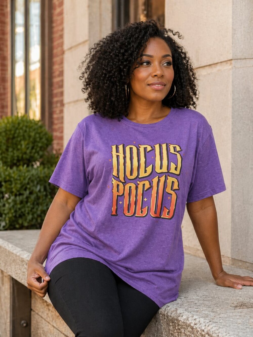 Hocus Pocus Purple Graphic Tee‎